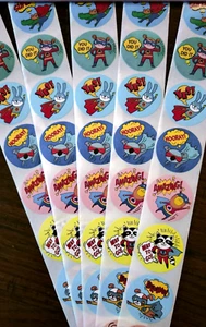 104 x Reward Well Done You Did It! Wow! Amazing! Teachers Stickers Gifts Favours - Picture 1 of 4
