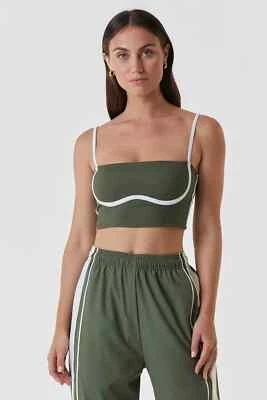 Noli Yoga Halftime Bra New with Tags in Khaki - image 1 of 4