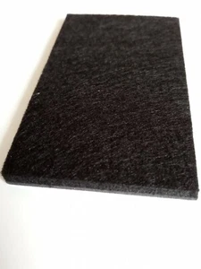 4x Deslizadores de muebles / Deslizadores de fieltro negro 95x40 mm Autoadhesivos Fieltro Muebles - Imagen 1 de 1