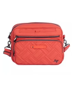 Lug Carousel XL Matte Quilted Crossbody Bag Purse in Papaya - NWT - Picture 1 of 14