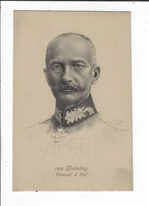 WWI German General von Deimling Stengel Portrait Postcard p2257 - Picture 1 of 2