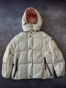 Moncler Parana Cream White Down Jacket Size 2/M - Picture 1 of 10