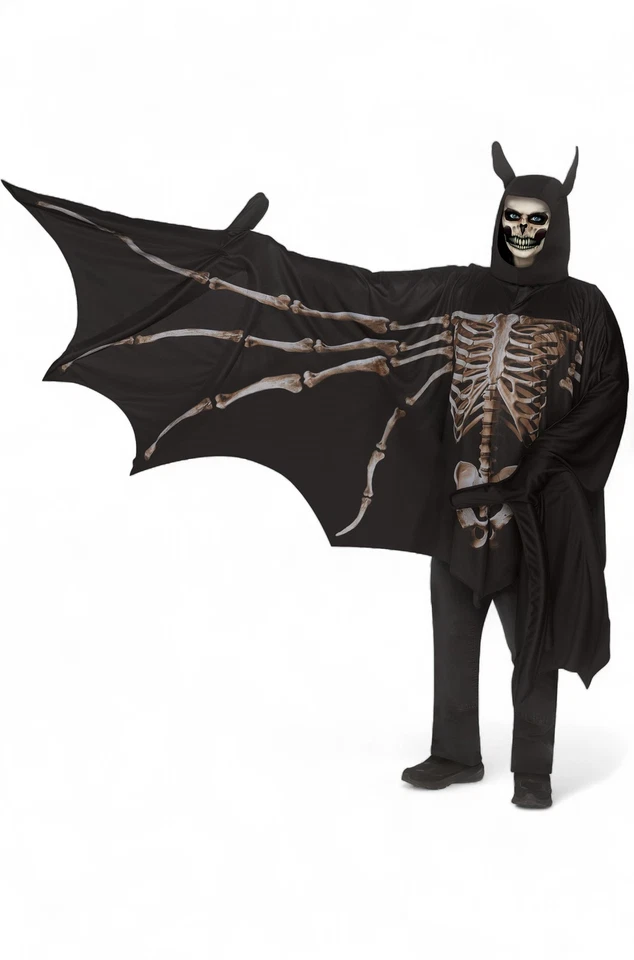 Adult Wicked Wing Black Bat 8 Foot Wings Halloween Costume Fw131974