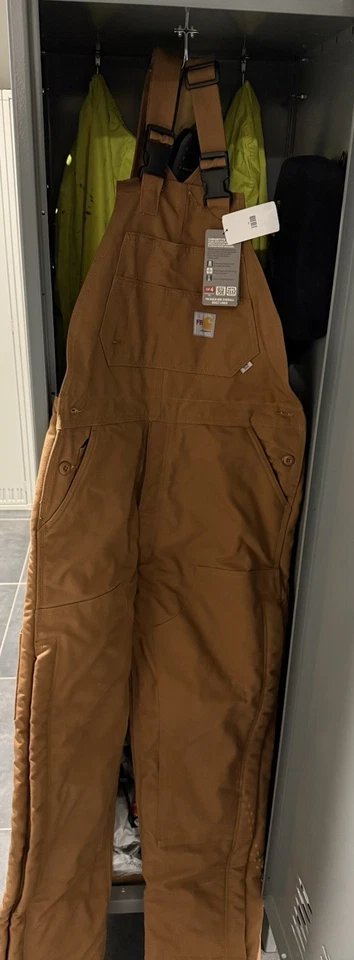 Mono forrado con babero Carhartt FR para hombre marrón/nunca usado con etiquetas todavía puestas Foto 1 de 1