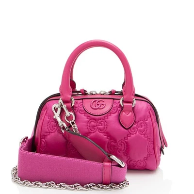 Mini bolso de boliche Gucci Jumbo GG Matelasse de nailon Foto 1 de 4