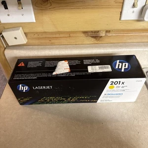 HP 201X High Yield Toner Cartridge Yellow LaserJet Pro CF402X New - Bild 1 von 1