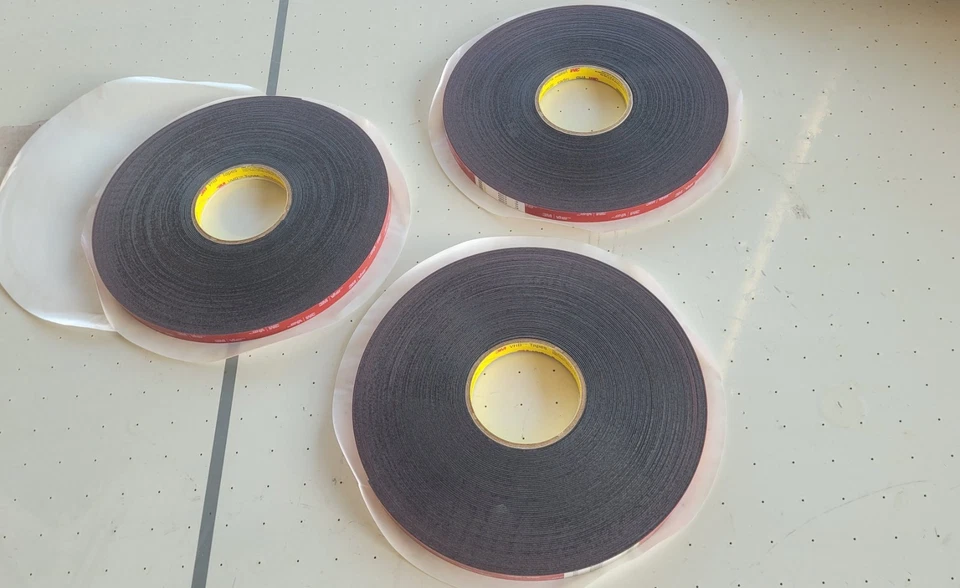 3M Genuine 1/2" 12mm X 15 FT VHB Double Sided Foam Adhesive Tape 5952 Grey Very