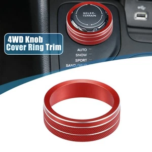 4WD Knob Cover Trim for Jeep Cherokee 2014-2021 for Jeep Compass 2017-21 Red - Picture 1 of 6