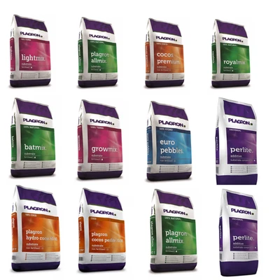 Plagron Growing Media Soil Coco All Light Mix Perlite Grow Bat Royal Pebbles - Image 1 of 4