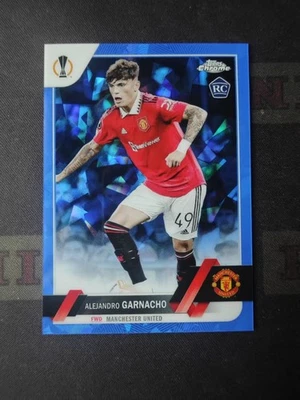 2022-23 Topps Chrome UCL Sapphire Soccer Rookie Alejandro Garnacho - Image 1 of 2