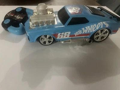 Hot Wheels Lights and Sounds Radio Remote Control Car Blue 68 - Image 1 of 4
