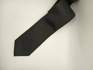 Corbata Nautica / Negra con lunares / 100% seda / L-60 pulgadas y W-3,5 pulgadas (267) - Imagen 1 de 2