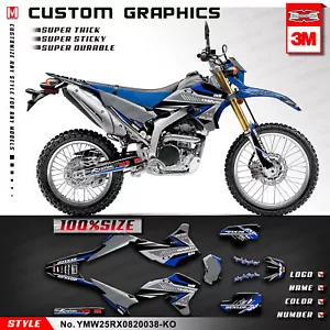 Kungfu Graphics WR250R Sticker Custom Vinyl Wrap for Yamaha WR250X 2008 to 2020 - Foto 1 di 17