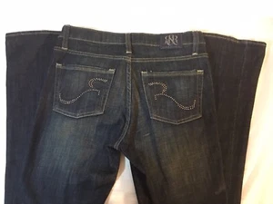 Jeans da donna Rock & Republic Kasandra denim scuro taglia 8x32 Inseam J21 - Foto 1 di 12