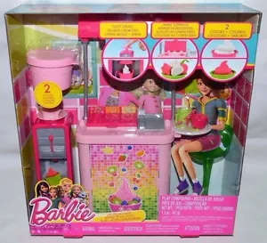 NIB BARBIE LIFE IN THE DREAMHOUSE FROZEN YOGURT SHOP PLAYSET WORKING DISPENSER! - Bild 1 von 9