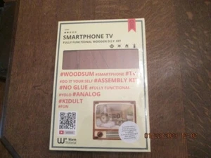 Warmes Material Smartphone TV voll funktionsfähig Holz Zum Selbermachen Kit NEU - Bild 1 von 3