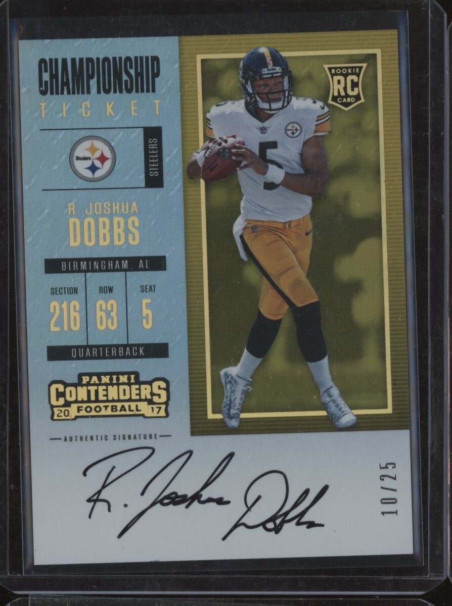 2017 Panini Contenders Championship Ticket #306 Joshua Dobbs RC Rookie AUTO /25