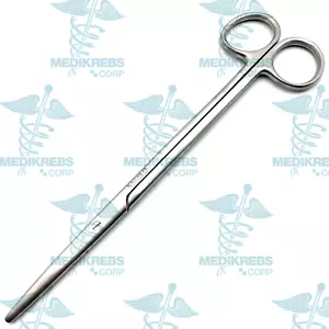Tijera de disección Metzenbaum puntas romas rectas 14 cm - 5 1/2"" acero grado oro - Imagen 1 de 1