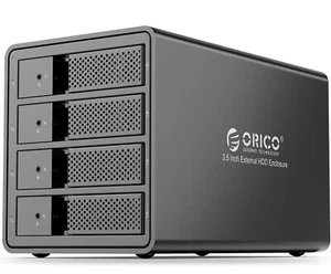 ORICO 4 Bay Hard Drive Enclosure 2.5"/3.5" USB3.0 to SATA External HDD SSD 150W - Picture 1 of 6