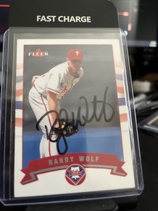 2002 Fleer - #215 Randy Wolf AUTOGRAPHED