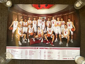 "WISCONSIN BADGERS 2017-2018 HERREN BASKETBALL POSTER 18x24"" - Bild 1 von 2