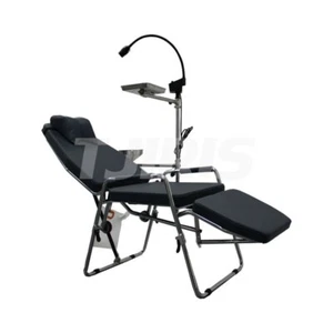 Portable Dental Chair LED Light Mobile Folding Chair Ergonomic with Storage Bag - Picture 1 of 7