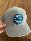NWT Simms Fishing Corduroy Classic Ball Cap, Mountains and Stream Charcoal Color