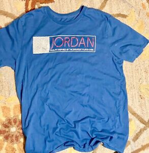Jordan T Shirt XL Blue Quality Inspired by the Greatest Player Ever