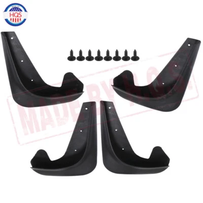 4 Piece Front & Rear Fender EVA Plastic Wearing Mud Flaps Splash Guards For Car - Image 1 of 4