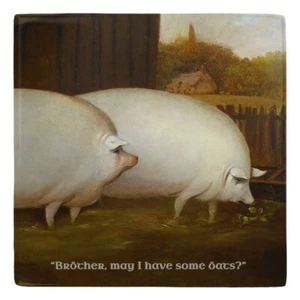 Funny BROTHER MAY I HAVE SOME OATS Meme Metal Magnet, 2" Square Button Style - Picture 1 of 1