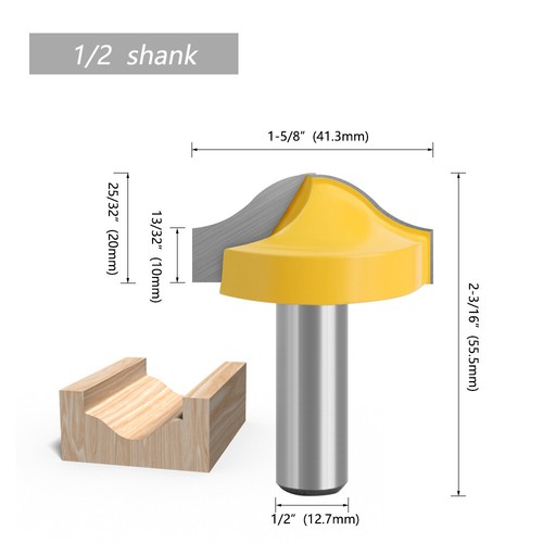 1/2 12mm Shank Large Ogee Groove Router Bit CNC & Plunge Wood Cutter | eBay