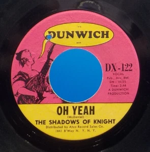 The Shadows Of Knight 45 Oh Yeah / Light Bulb Blues - NM EX H7 - Picture 1 of 2