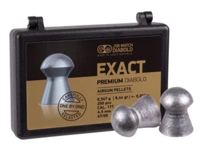 JSB Match 200 Count EXACT PREMIUM Selected Domed 4.5mm .177 Caliber Air Pellets - Picture 1 of 3