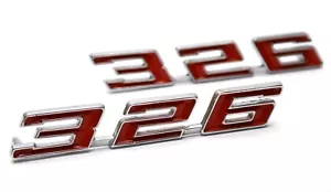 NUEVO Juego de Emblemas de Guardabarros Frontales ""326" / Para 1967 LeMans & Tempest Motor Insignia Lateral - Imagen 1 de 7