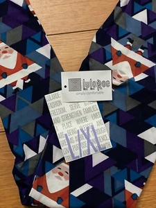 BNWT Lularoe Kids L/XL Vintage Holiday/Christmas Leggings Santa Winter - Picture 1 of 4