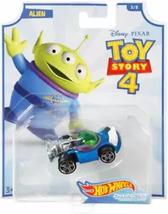 Disney Pixar Toy Story 4 Hot Wheels 1:64 Personaggio Auto - Alieno - GCY55 - Foto 1 di 3