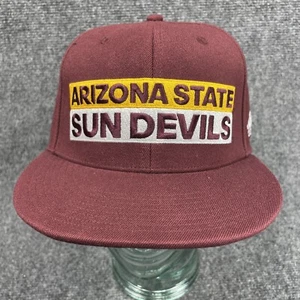 Arizona State Sun Devils Flex Fit Hat Maroon ASU Embroidered Logo L/XL Cap NCAA - Picture 1 of 5