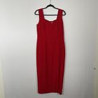 Liz Claiborne Women's Vintage Formal Red Maxi Dress Size 14