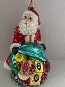 Christopher Radko BISSINGER SANTA Claus French Confections Promo Glas Ornament - Bild 1 von 11