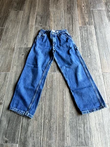 Vintage Y2K-Old Navy 16Reg (26x28) Jungen Wide Leg Painters Carpenter Blue Jeans - Bild 1 von 13