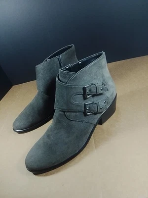 BOTA DE TORNOZELO FEMININA AEROSSOL DESCANSO SALTO TAMANHO 8 CINZA EUA - Imagem 1 de 4