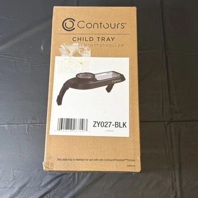 Bandeja infantil Contours para cochecito Element ZY027-BLK Foto 1 de 3