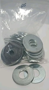 3/4" USS Flat Washers, Zinc-Plated Finish (Qty 25) 2" OD - Picture 1 of 1