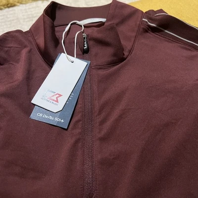 Cutter & Buck CB DryTec Mens Sz Lg 1/4 Zip Long Sleeve Shirt & Free Gift 🎁 - Image 1 of 4