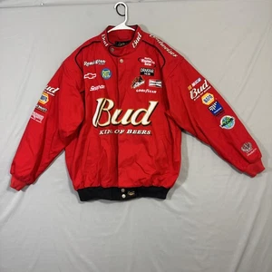 VTG Chase Authentics Budweiser Jacket Mens Large NASCAR Racing Embroidered 00s - Picture 1 of 13