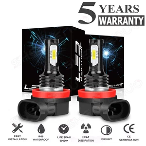 Kit de bombillas LED súper brillantes para faros H11 6000K blanco 330000LM haz alto/bajo - Imagen 1 de 11