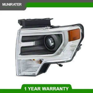 Front Fit For Ford F150 2013-2014 Left/Driver Headlight Headlamp Clear Lens HID - Picture 1 of 12