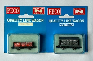 Peco Lot of 2 Private owner wagons, N Gauge - Picture 1 of 2