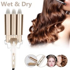 Welleisen 3 Fässer Große Wellen Lockenwickler Turmalin Keramik Lockenstab