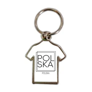 POLSKA Poland : Gift Shirt Keychain Square Modern Minimalist Font - Picture 1 of 7